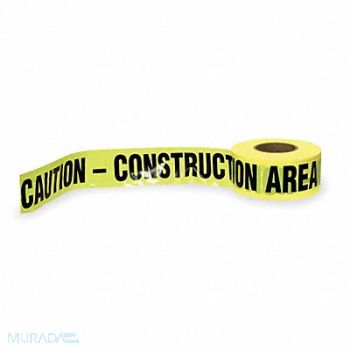 GRAINGER APPROVED Barricade Tape Yellow/Black 1000ft x 3In, 1N958