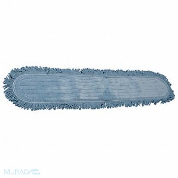TOUGH GUY Dust Mop Replacemnt Head Blue Microfiber, 1NE78