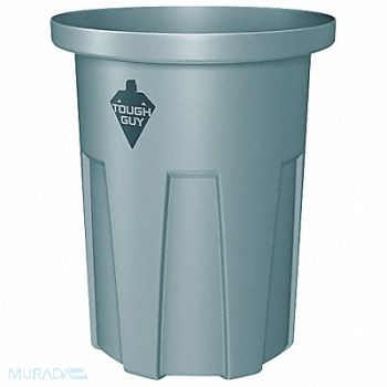 TOUGH GUY Trash Can 35 gal Gray, 1NFH1