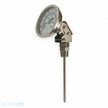 GRAINGER APPROVED Bimetal Thermom 5 In Dial 50 to 550F, 1NGF5