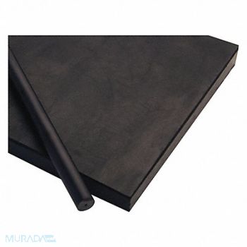 GRAINGER APPROVED K6716 Plastic Rod PEEK 3/4 Dia 8ftL Black, 6MEJ8