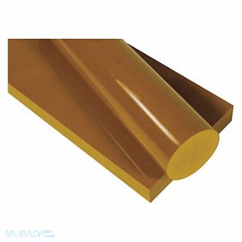 GRAINGER APPROVED PlasticRod PAI 5/8 Dia 8ftL Yellow/Brown, 6MEJ1