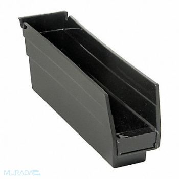 QUANTUM STORAGE SYSTEMS Shelf Bin Black Polypropylene 4 in, 1NTW9