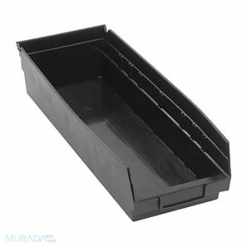 QUANTUM STORAGE SYSTEMS Shelf Bin Black Polypropylene 4 in, 1NTX6