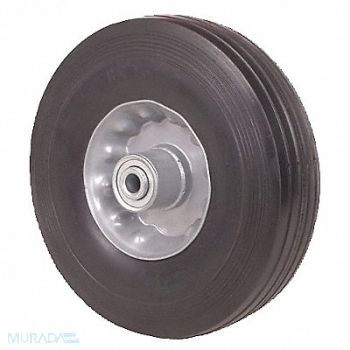 GRAINGER APPROVED Flat-Free Solid Rubber Wheel 8 250 lb., 1NXB9