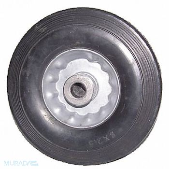 GRAINGER APPROVED Flat-Free Solid Rubber Wheel 8 350 lb., 1NWY9