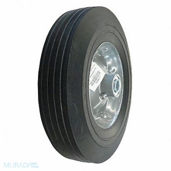 GRAINGER APPROVED Flat-Free Solid Rubber Wheel 10 450 lb., 1NWZ7