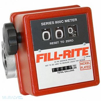 FILL-RITE Meter 1 in FNPT 5-20 gpm, 1P951