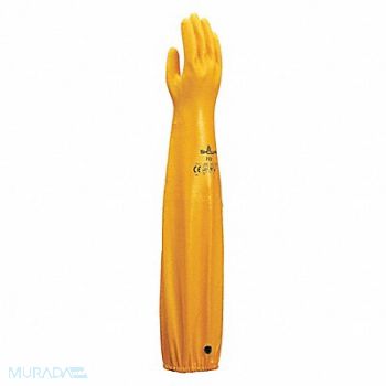 SHOWA D0486 Chemical Resstant Gloves Yllow Sz S/7 PR, 40ZJ94