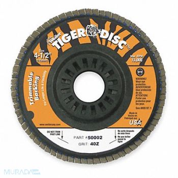 WEILER H7373 Fiber Disc 4 1/2 in Dia 5/8in Arbor, 1PAV6