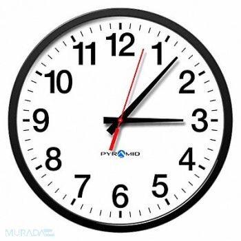 PYRAMID Wall Clock Analog Electric, 1PB84