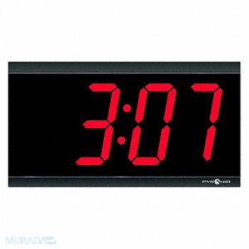 PYRAMID Wall Clock Digital Electric Black, 1PB92