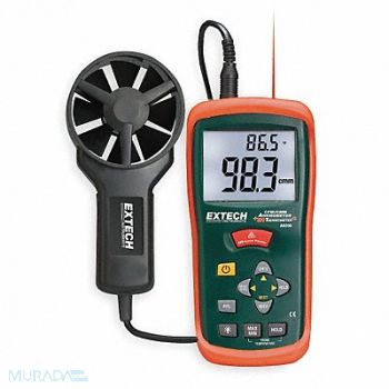 EXTECH Anemometer with IR Temp 80 to 5906 fpm, 5GCD6