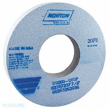 NORTON Grinding Wheel T1 12x1-1/2x5 CA 60G Blue, 1PND9