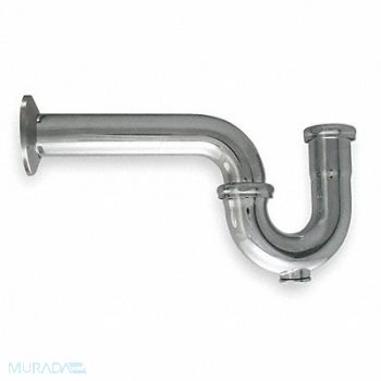 GRAINGER APPROVED P Trap 17 Gauge Brass Pipe Dia 1 1/2 In, 1PNL3