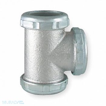 GRAINGER APPROVED Tee Pipe Dia 1 1/2 In Slip Connection, 1PNU4