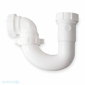 GRAINGER APPROVED J Bend Plastic Pipe 1 1/2 Or 1 1/4 In, 1PNX3