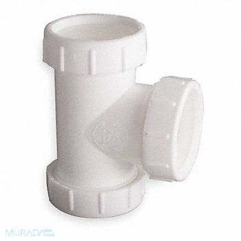 GRAINGER APPROVED Tee Poly Pipe Dia 1 1/2 In, 1PPA4