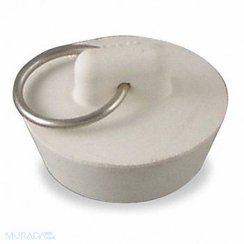 GRAINGER APPROVED DrainStopper Dia 1-1/8 to1-1/4 Wht PK5, 1PPH3