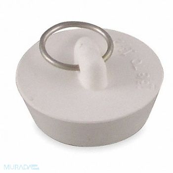 GRAINGER APPROVED DrainStopper Dia 1-3/8 to1-1/2 Wht PK5, 1PPH4