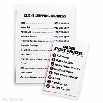 C-LINE PRODUCTS Self Adhesive Holder Vinyl PK50, 1PRP4