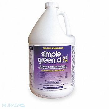 SIMPLE GREEN One-Step Disinfectant Unscented 1 gal, 1PTD9