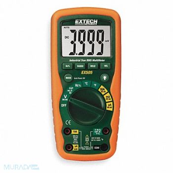 EXTECH Industrial Digital Multimeter 40 Mohms, 1PTK3