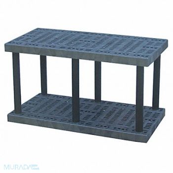 STRUCTURAL PLASTICS Plstc Shelf 24inx27inx48inShlfLdCp 340lb, 1PWY1
