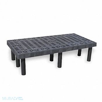 STRUCTURAL PLASTICS Dunnage Rack 700 lb HDPE 48 W x 24 D, 1PXA1