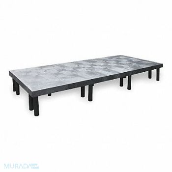 STRUCTURAL PLASTICS Dunnage Rack 2700 lb HDPE 96 W x 36 D, 1PXA2