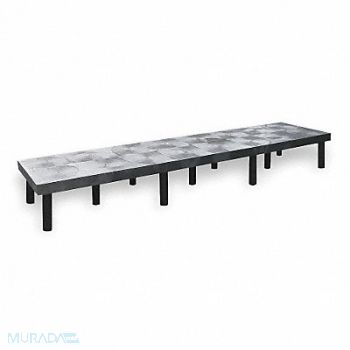 STRUCTURAL PLASTICS Dunnage Rack 2250 lb HDPE 96 W x 24 D, 1PXA4