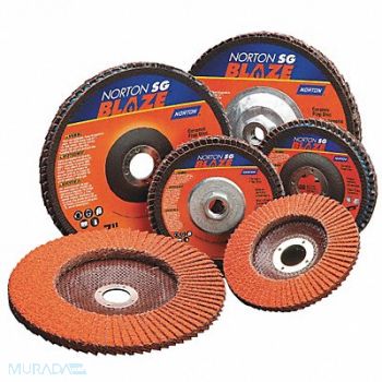 NORTON H7407 Fiber Disc 4 1/2 in Dia 7/8in Arbor, 1PYE5