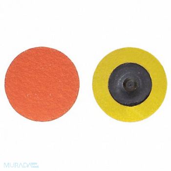 NORTON J0818 Quick-Change Sand Disc 2 in Dia TR PK25, 1PYH5