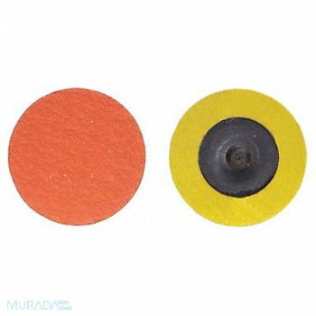NORTON J0818 Quick-Change Sand Disc 2 in Dia TR PK25, 1PYH9