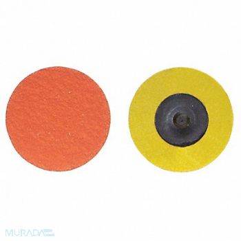 NORTON J0826 Quick-Change Sand Disc 3 in Dia TR PK25, 1PYJ4