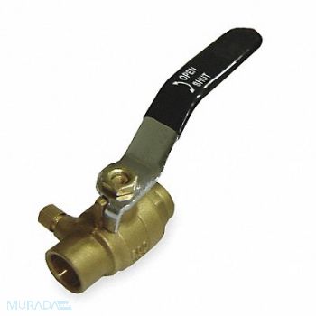 GRAINGER APPROVED Brass Ball Valve Inline Sweat 3/4 in, 1PYP4