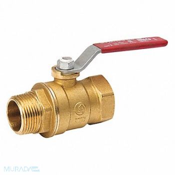 GRAINGER APPROVED Brass Ball Valve FNPT x MNPT 1-1/2 in, 1PYT4