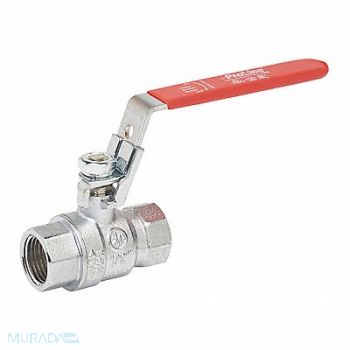 GRAINGER APPROVED CP Brass Ball Valve Inline FNPT 3/4 in, 1PYV2