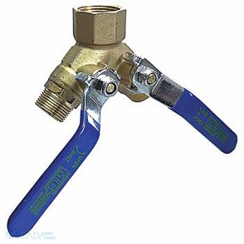 GRAINGER APPROVED Brass BV 3-Way FNPTxMNPT 1 x3/4, 1PYZ6