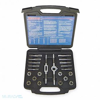 WESTWARD Tap/Die Set 22 Pieces, 1PZ48
