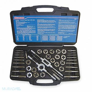 WESTWARD Tap/Die Set 41 Pieces, 1PZ51