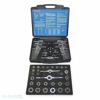 WESTWARD Tap/Die Set 64 Pieces, 1PZ53