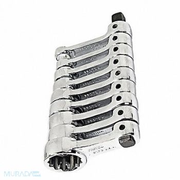 PROTO Socket Set 3/8 In Dr 9 pc, 1Q810