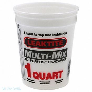 LEAKTITE Paint Mix and Measure Container PK24, 2FCA3