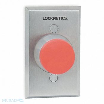 SCHLAGE ELECTRONICS Standard Push Button Red Steel, 1RAD6