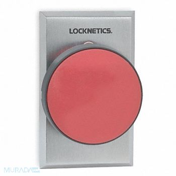 SCHLAGE ELECTRONICS Standard Push Button Red Steel, 1RAD8