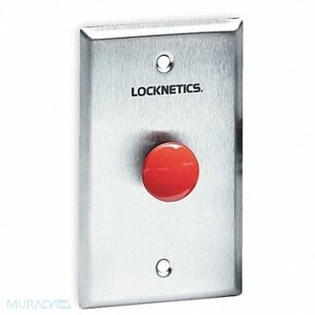 SCHLAGE ELECTRONICS Standard Push Button Red Steel, 1RAE2