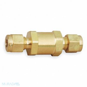 PARKER Poppet Check Valve Brass 3/8 Comp., 1RBE7