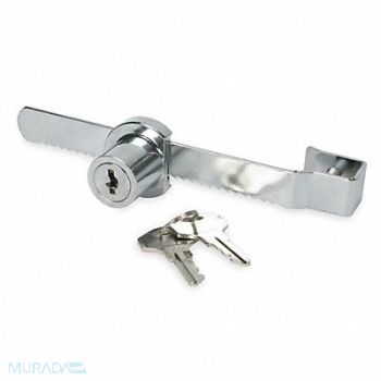 GRAINGER APPROVED Sliding Showcase Lock Keyed Alike Chrome, 1RBK7