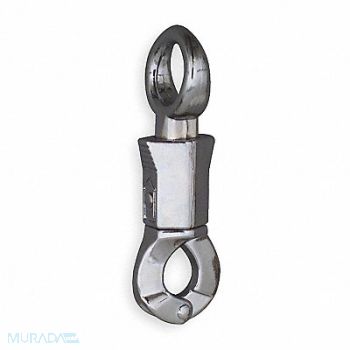 GRAINGER APPROVED Fixed Eye Panic Snap Bolt Chrome, 1RCC6